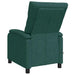 Massage Recliner Donkergroen Stof