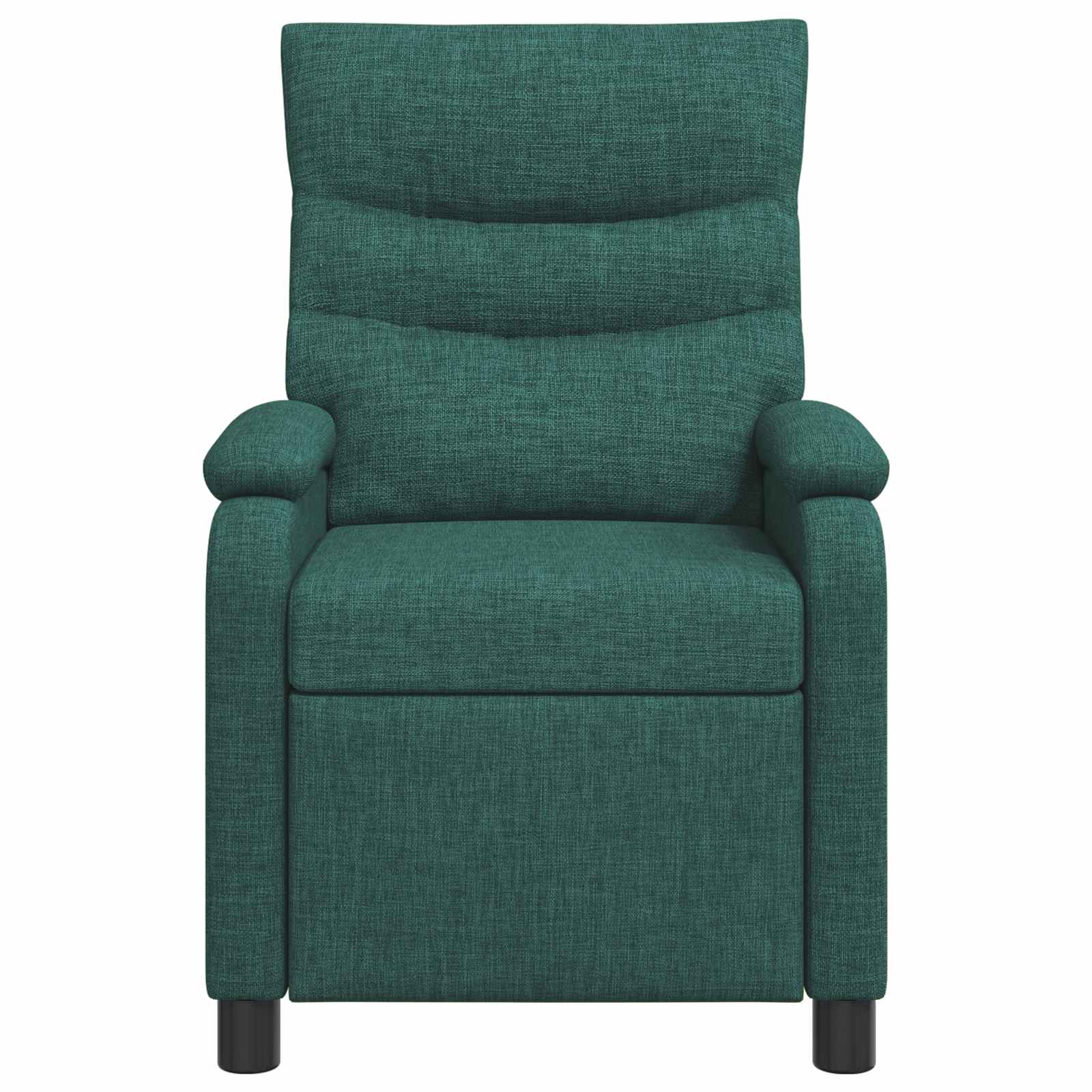 Massage Recliner Donkergroen Stof