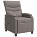 Massage Recliner Taupe Stof