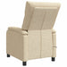 Massage Recliner Crèmekleurig Stof