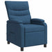 Massage Recliner Blauw Stof