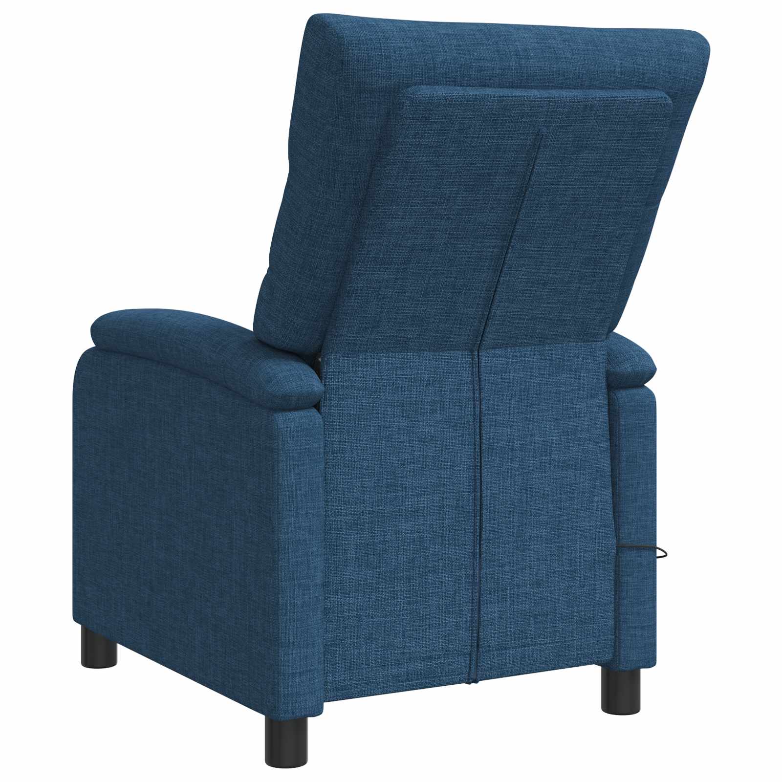 Massage Recliner Blauw Stof
