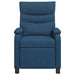 Massage Recliner Blauw Stof