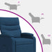 Massage Recliner Blauw Stof