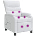 Massage Recliner Wit Stof