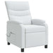 Massage Recliner Wit Stof