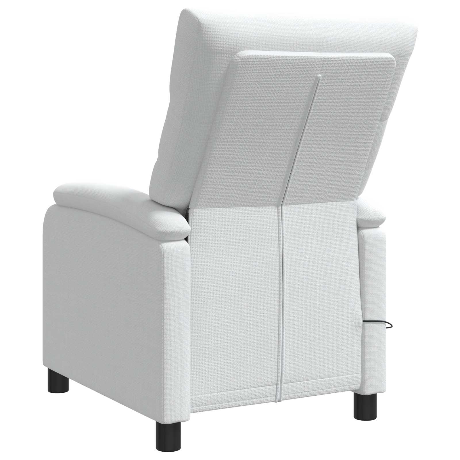 Massage Recliner Wit Stof