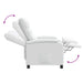 Massage Recliner Wit Stof