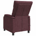 Massage Recliner Paars Stof