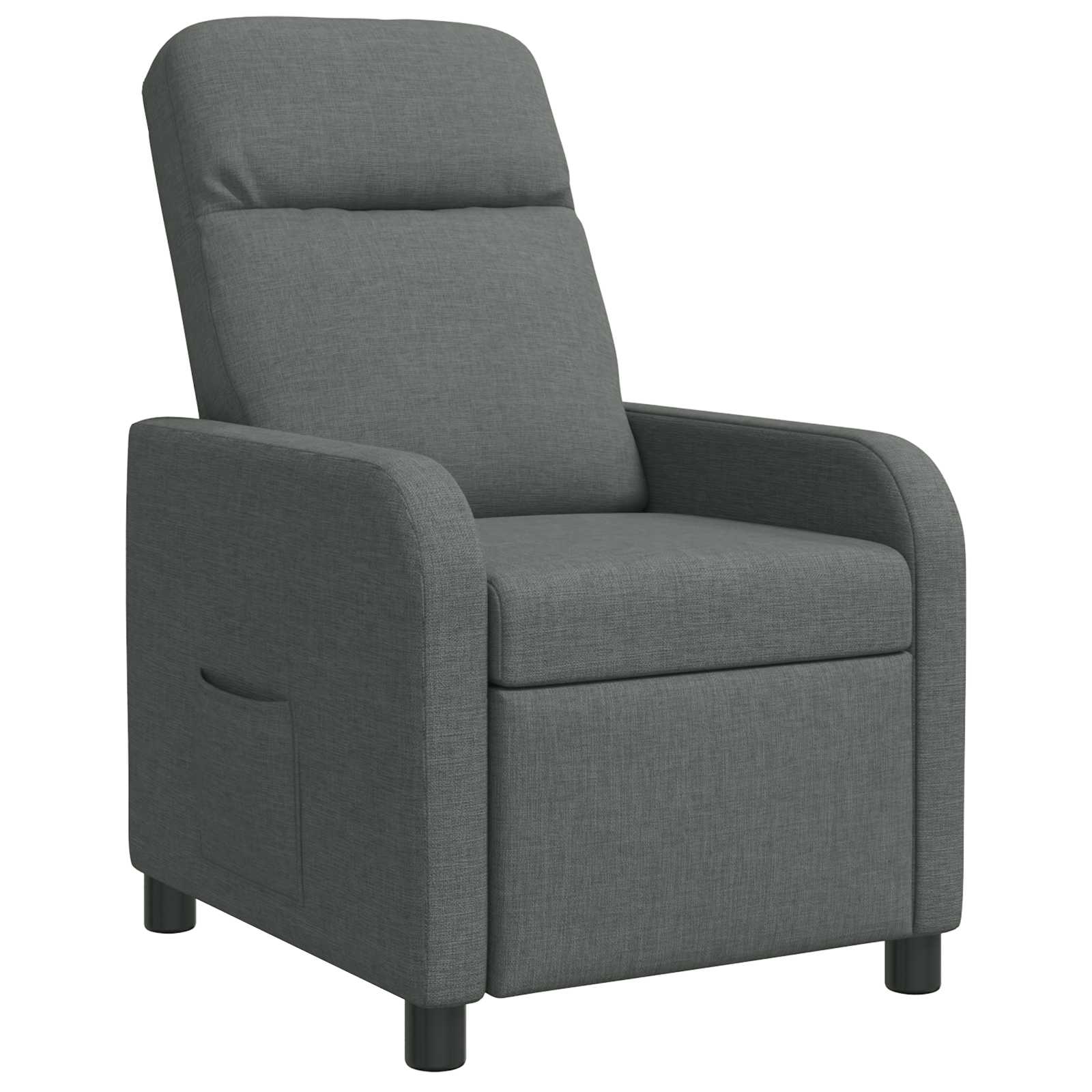 Relaxfauteuil Donkergrijs Stof
