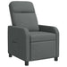 Relaxfauteuil Donkergrijs Stof