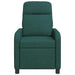 Relaxfauteuil Donkergroen Stof