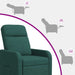 Relaxfauteuil Donkergroen Stof