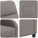 Relaxfauteuil Taupe Stof
