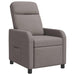 Relaxfauteuil Taupe Stof