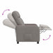 Relaxfauteuil Taupe Stof