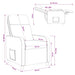 Relaxfauteuil Taupe Stof