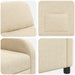 Relaxfauteuil Crèmekleurig Stof