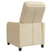 Relaxfauteuil Crèmekleurig Stof