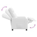 Relaxfauteuil Wit Stof