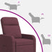 Relaxfauteuil Paars Stof
