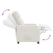 Relaxfauteuil Crèmekleurig Bouclé