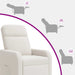 Relaxfauteuil Crèmekleurig Bouclé