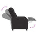 Relaxfauteuil Zwart Bouclé