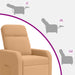 Relaxfauteuil Beige Bouclé