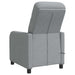 Massage Recliner Lichtgrijs Stof