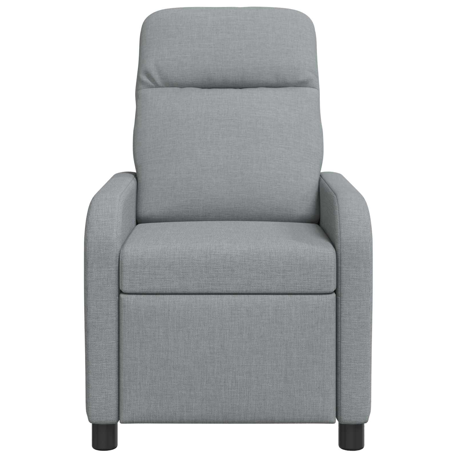 Massage Recliner Lichtgrijs Stof