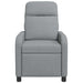 Massage Recliner Lichtgrijs Stof