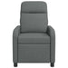 Massage Recliner Donkergrijs Stof