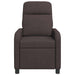 Massage Recliner Donkerbruin Stof
