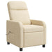 Massage Recliner Crèmekleurig Stof