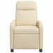Massage Recliner Crèmekleurig Stof