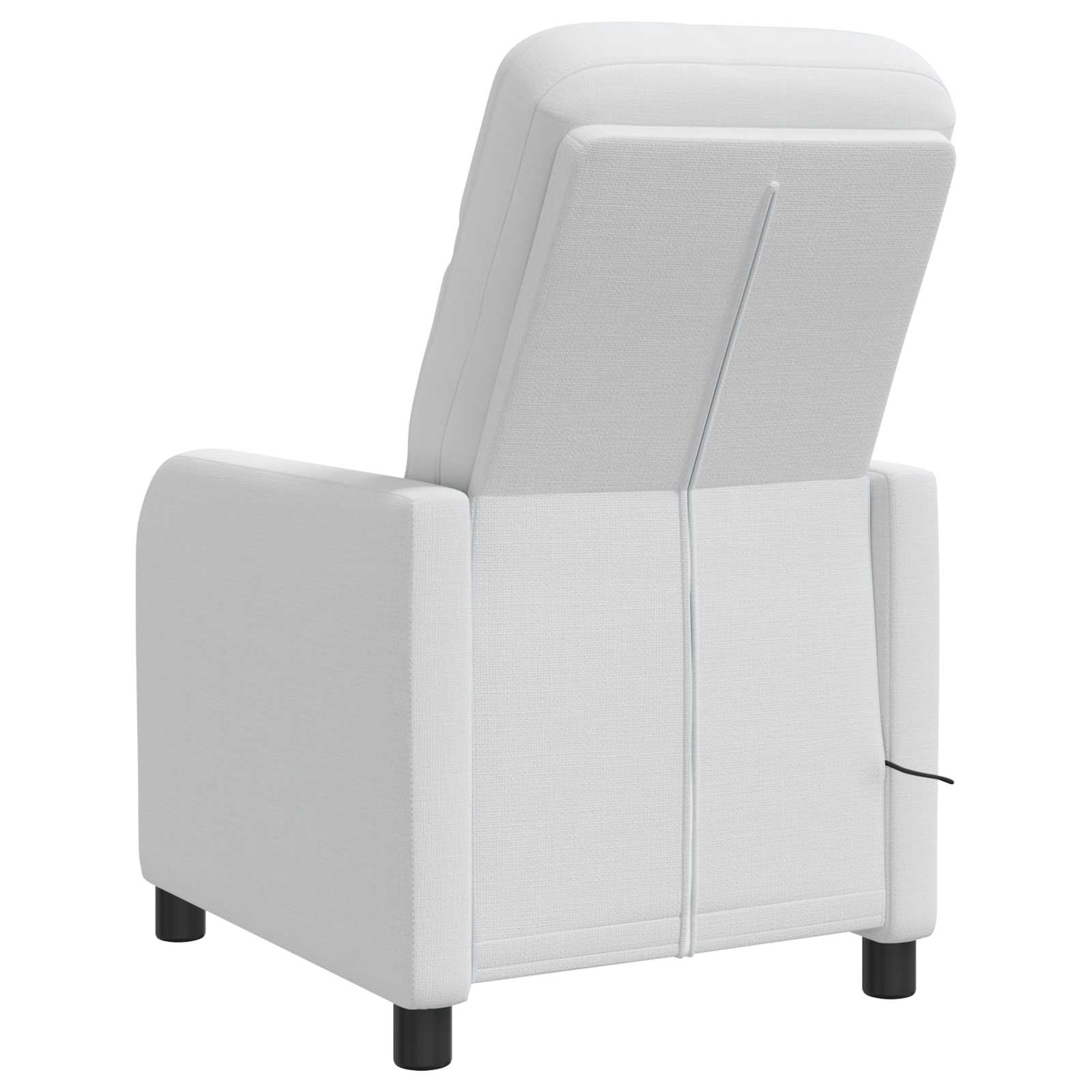 Massage Recliner Wit Stof