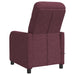 Massage Recliner Paars Stof