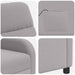 Massage Recliner Lichtgrijs Bouclé