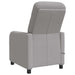 Massage Recliner Lichtgrijs Bouclé