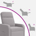 Massage Recliner Lichtgrijs Bouclé