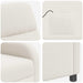 Massage Recliner Crèmekleurig Bouclé