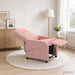 Massage Recliner Roze Bouclé