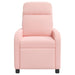 Massage Recliner Roze Bouclé