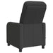 Massage Recliner Donkergrijs Bouclé