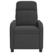 Massage Recliner Donkergrijs Bouclé