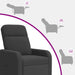 Massage Recliner Donkergrijs Bouclé