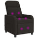 Massage Recliner Zwart Bouclé
