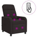 Massage Recliner Zwart Bouclé