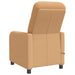 Massage Recliner Beige Bouclé